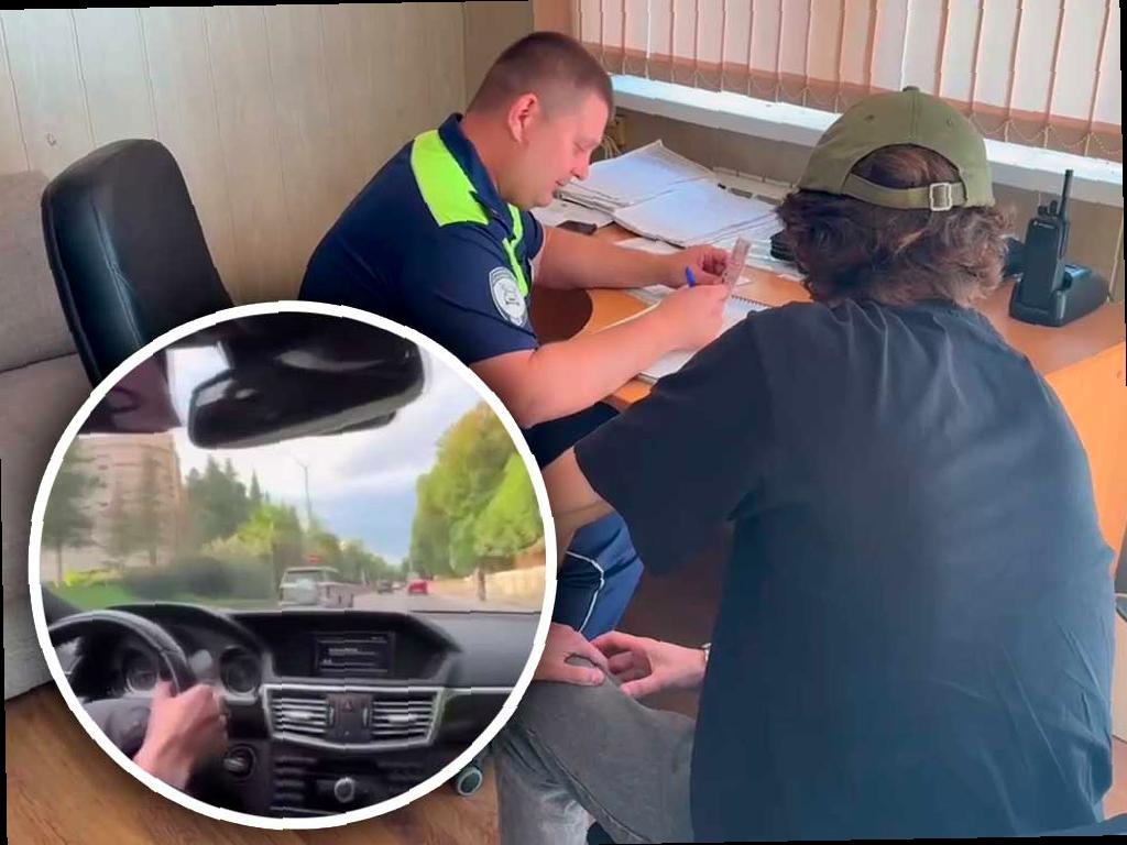 В Сочи выписали штраф водителю за опасное вождение
